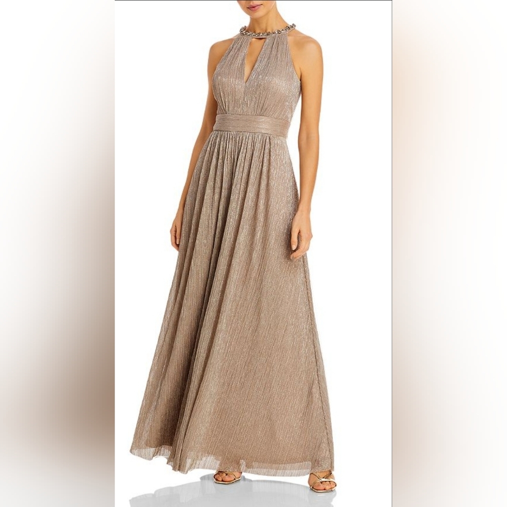 Eliza J NWT size 12 gold dress
